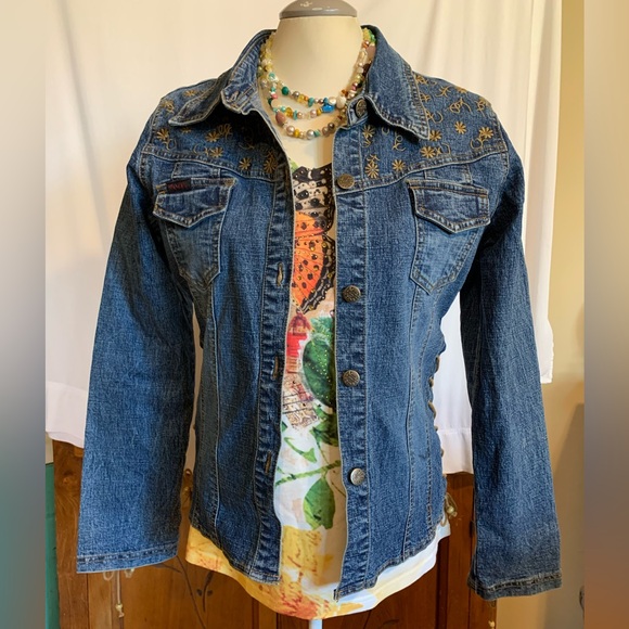 Vintage Mudd brand Y2K jean jacket Size 13 - Picture 2 of 9